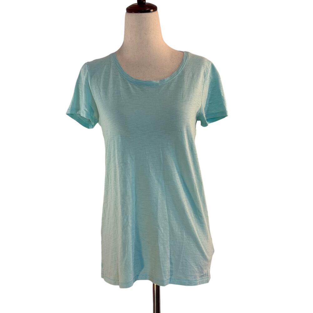 NWOT Lilly Pulitzer Short Sleeve T-Shirt Robin's Egg Blue 100% PIMA Cotton XS